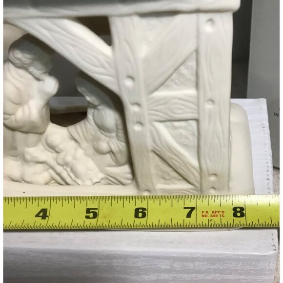 Partylite Tealight Holder Nativity Scene O Holy Night Porcelain Candle Holder W - Picture 12 of 13